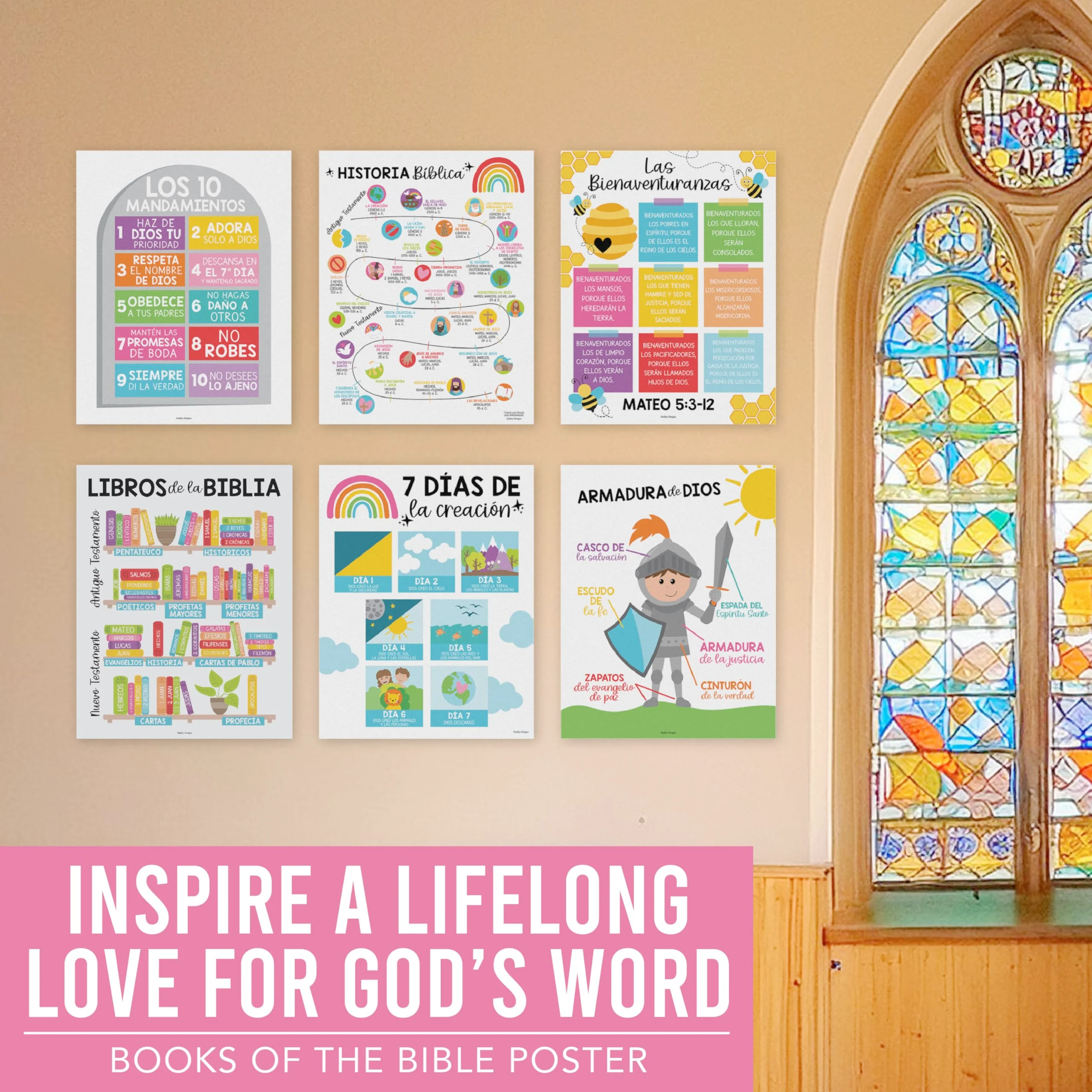 Colorful Spanish Bible Posters - Image 4