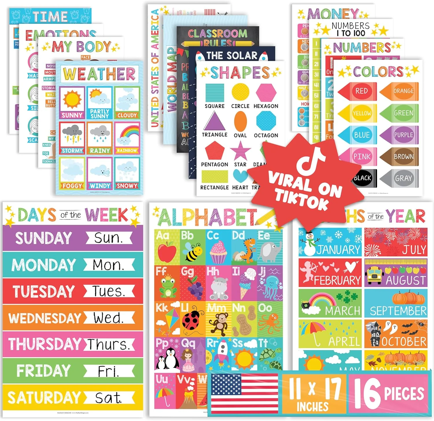 PreK Head Start Kit: 16 Posters - Image 7