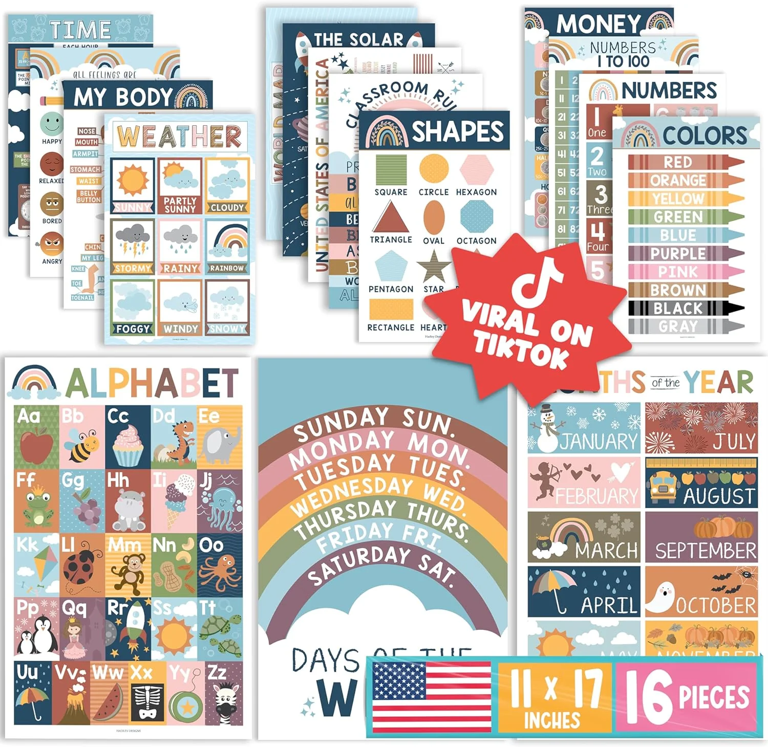 PreK Head Start Kit: 16 Posters - Image 8