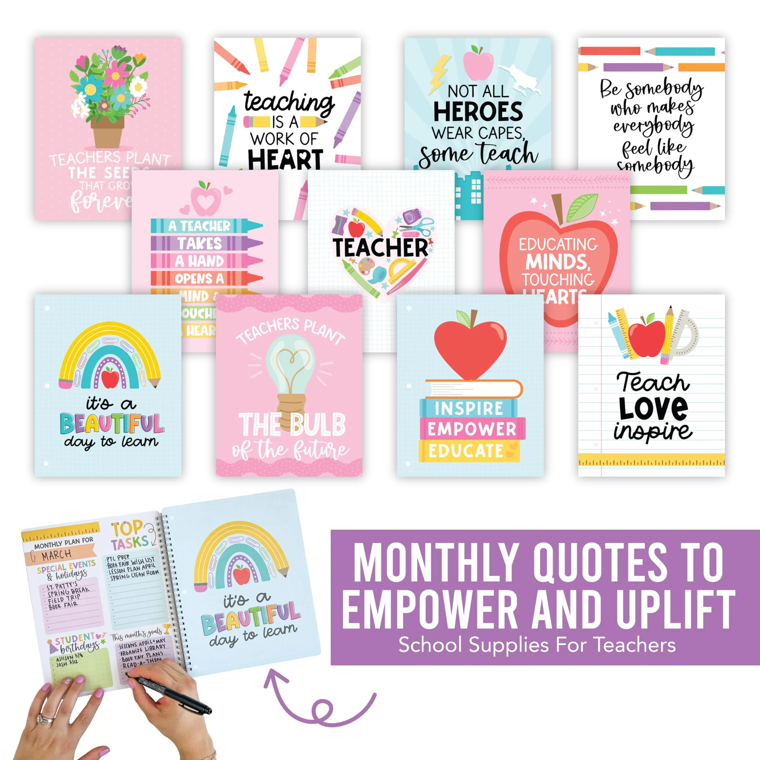Retro Undated Teacher Planner - Image 5