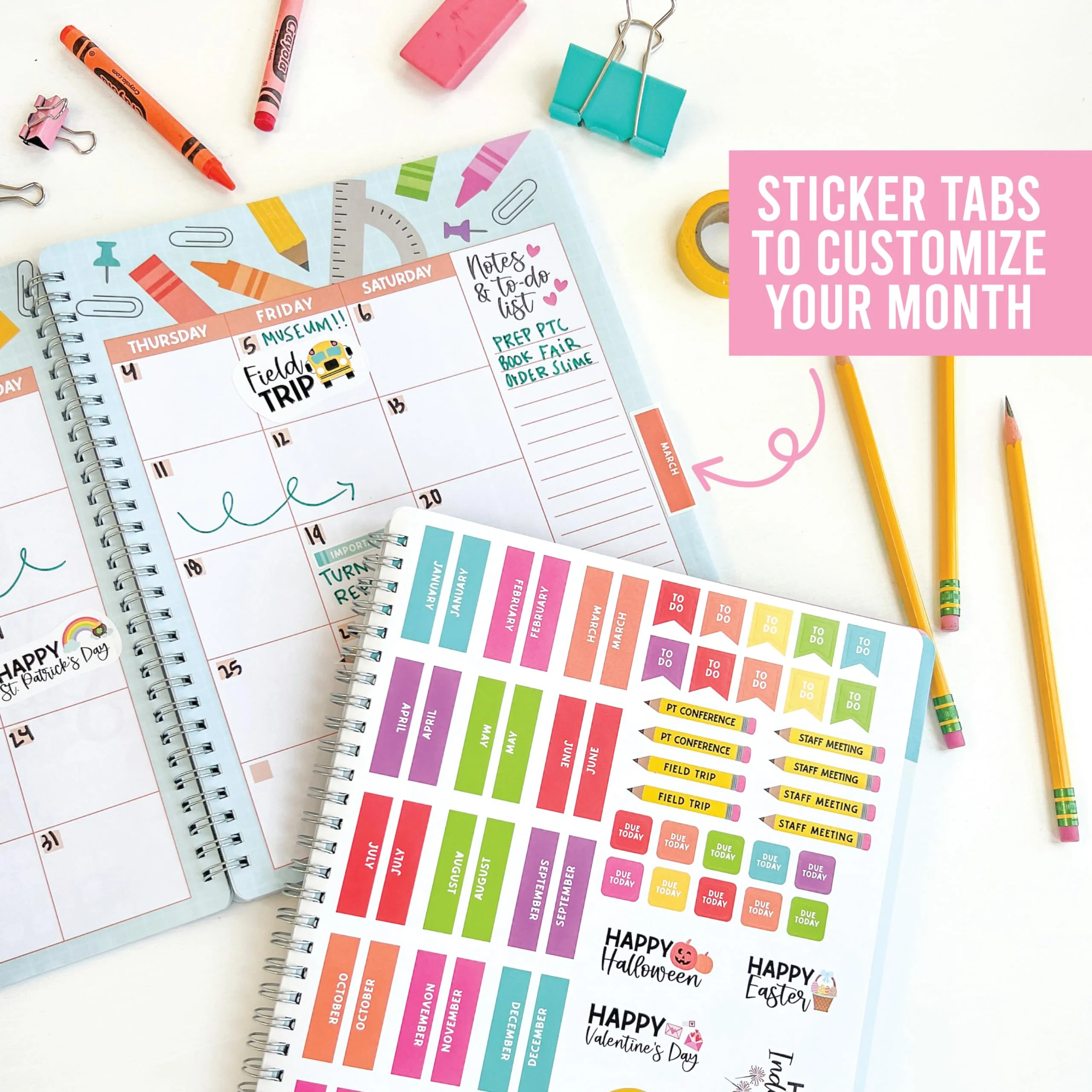 Retro Undated Teacher Planner - Image 7