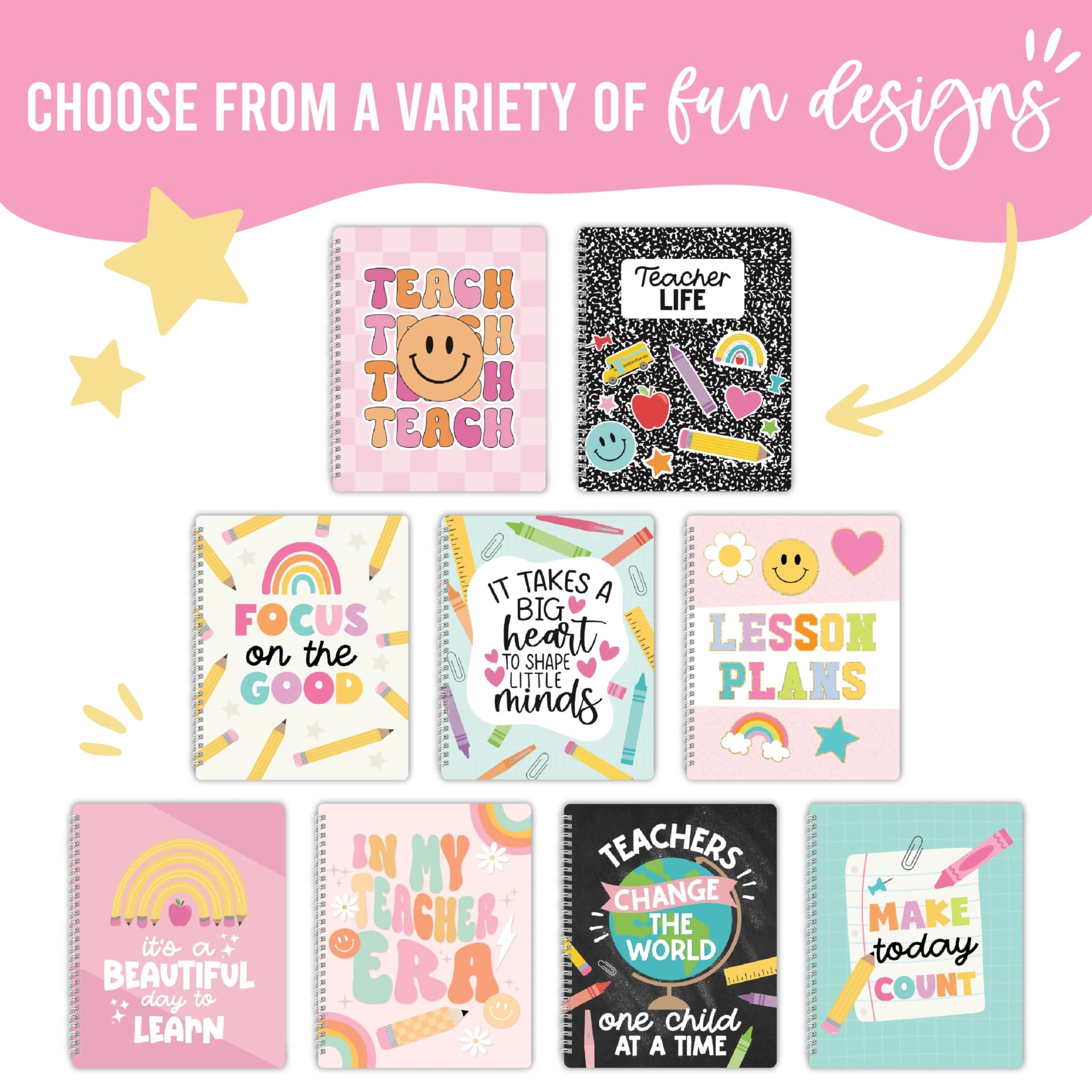 Undated Teacher Planner, Colorful Theme - Image 3